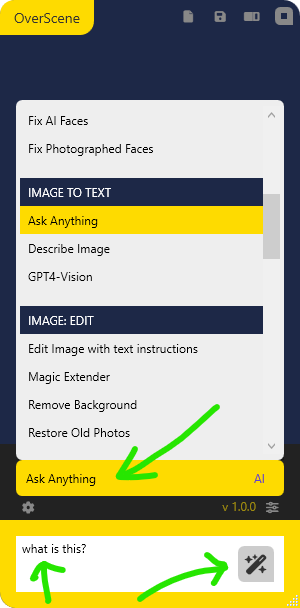 Selecting AI Model and generating content