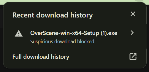 Downloading OverScene